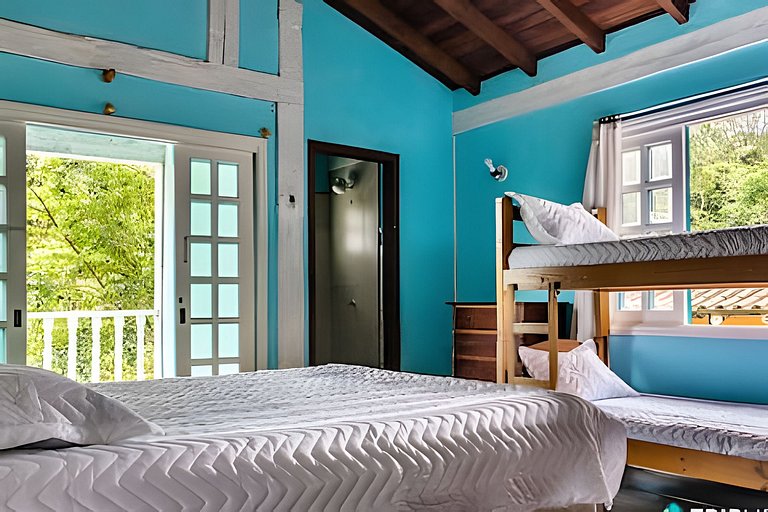 Casa Perequê – Piscina e churrasqueira a 300m da praia