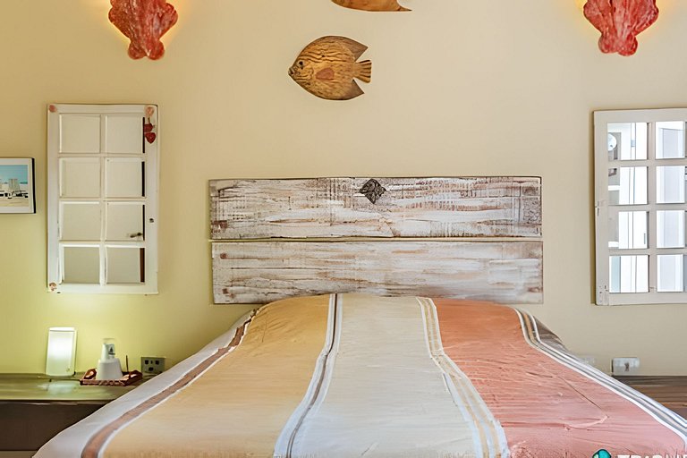 Casa Ribeirão – 4 quartos e piscina a poucos passos da praia