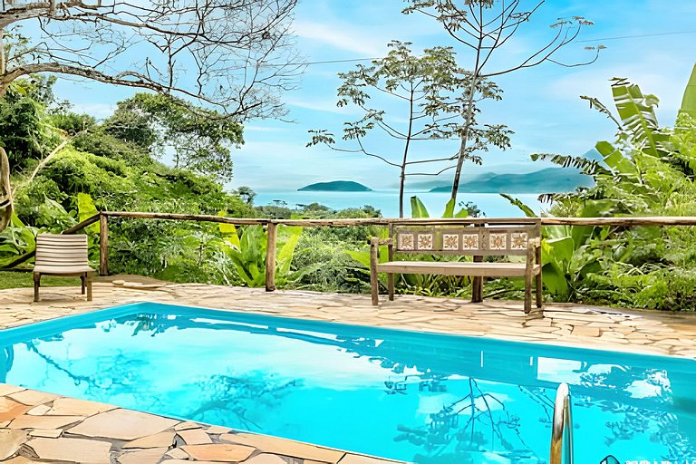 Casa com vista para o mar no Veloso – Ilhabela