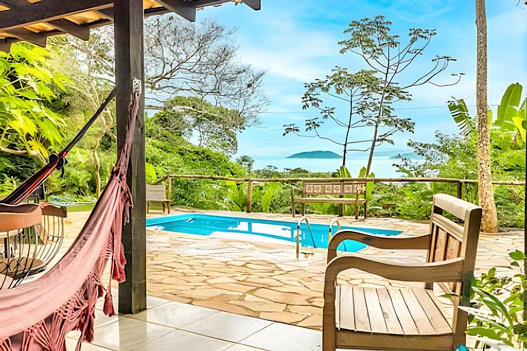 Casa com vista para o mar no Veloso – Ilhabela