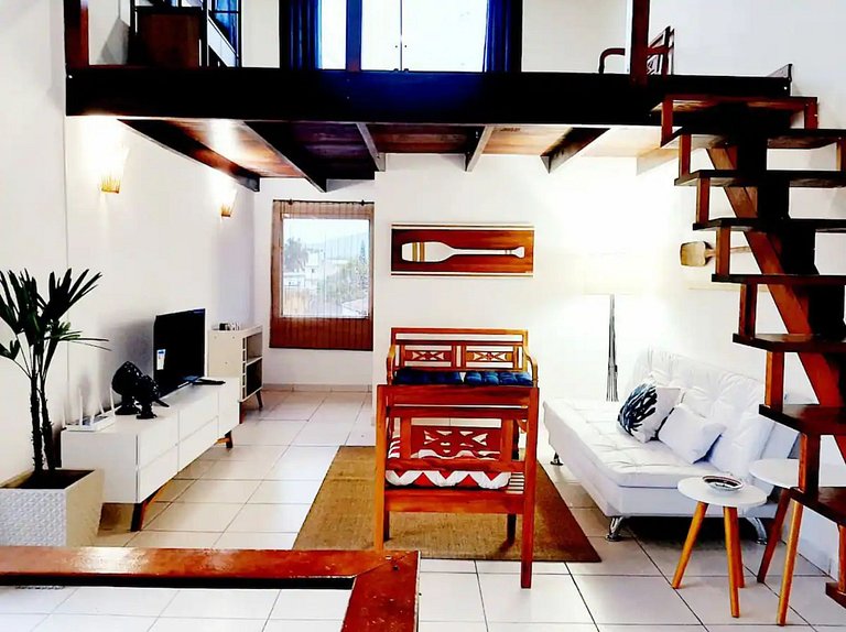 Flat 1 – Apto moderno com varanda gourmet