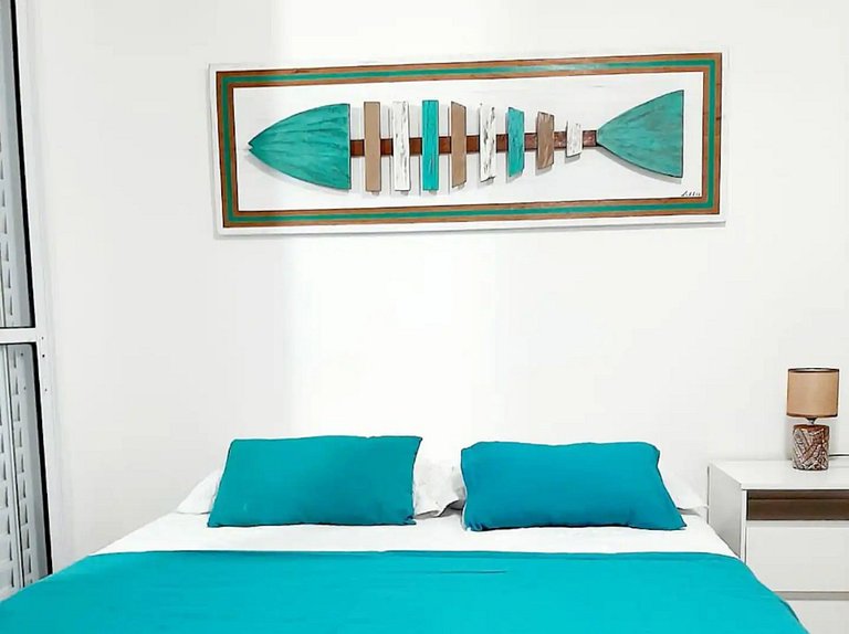 Flat 1 – Apto moderno com varanda gourmet