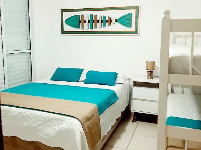 Flat 1 – Apto moderno com varanda gourmet