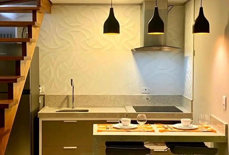 Studio com Jacuzzi em Ubatuba – Frente à Praia