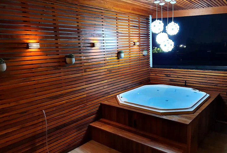 Studio com Jacuzzi em Ubatuba – Frente à Praia