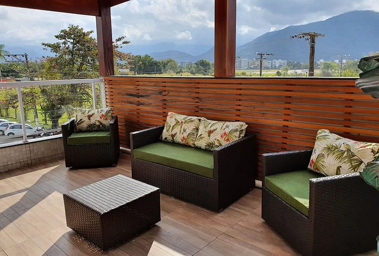 Studio com Jacuzzi em Ubatuba – Frente à Praia