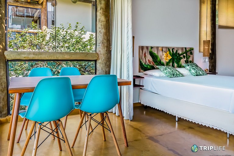 Suíte Lavanda: Refúgio Familiar com Vista para o Mar