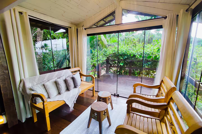 Duplex Airazul | Chalé incrível com varanda e vista