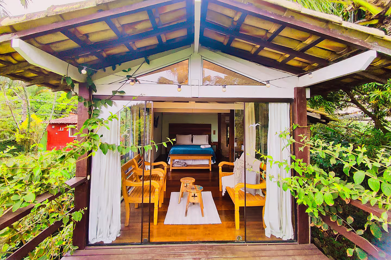 Duplex Airazul | Chalé incrível com varanda e vista