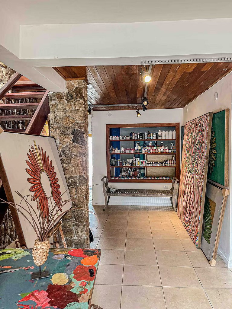 Ateliê Nadaletto | Hospede-se com vista para o rio