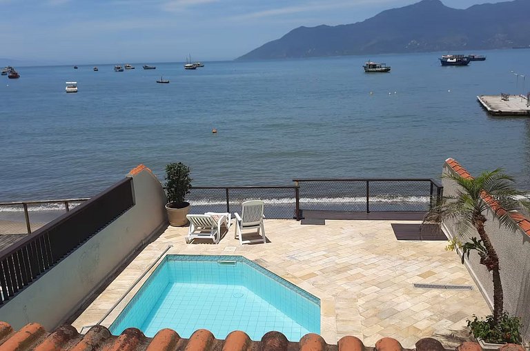 Casa Por-do-sol | Piscina, vista e pé na areia