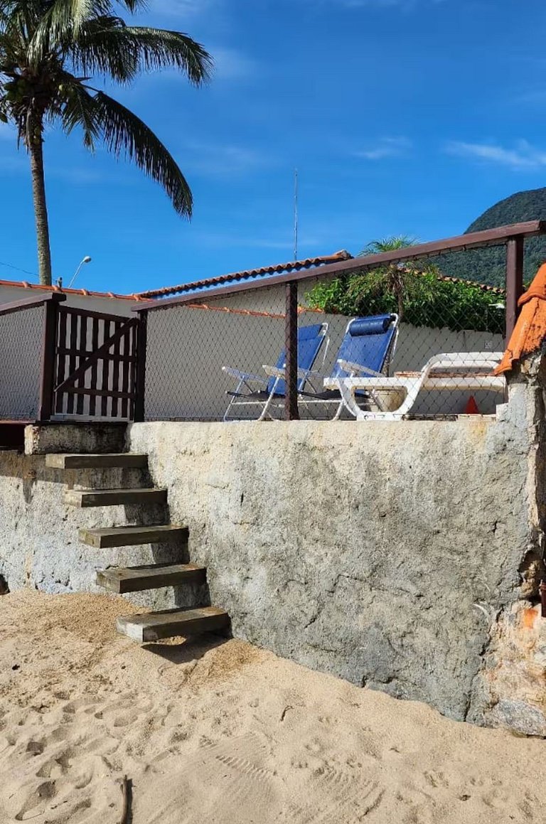 Casa Por-do-sol | Piscina, vista e pé na areia