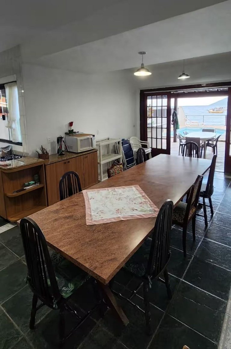 Casa Por-do-sol | Piscina, vista e pé na areia