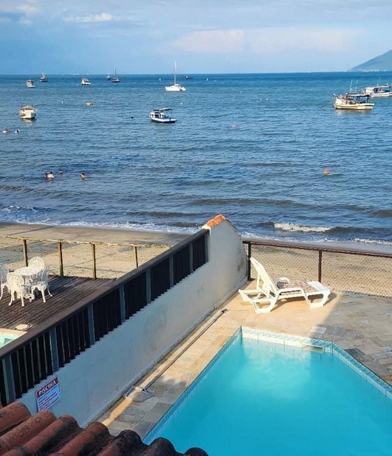 Casa Por-do-sol | Piscina, vista e pé na areia