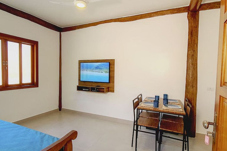 Flat Maresias | 2 dorms, cozinha e piscina em Maresias