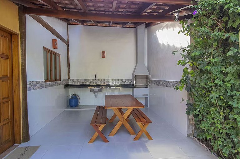 Flat Maresias | 2 dorms, cozinha e piscina em Maresias