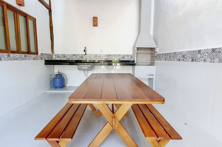 Flat Maresias | 2 dorms, cozinha e piscina em Maresias