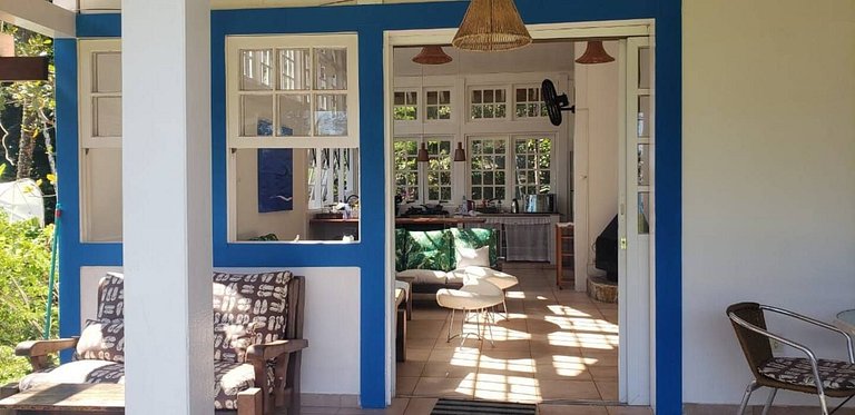 Rancho Pé na Areia: Casa com Jacuzzi e Vista para o Mar