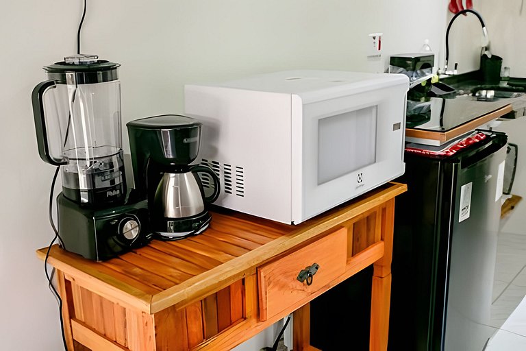 Jubarte Chalés - suíte com cozinha na cachoeira