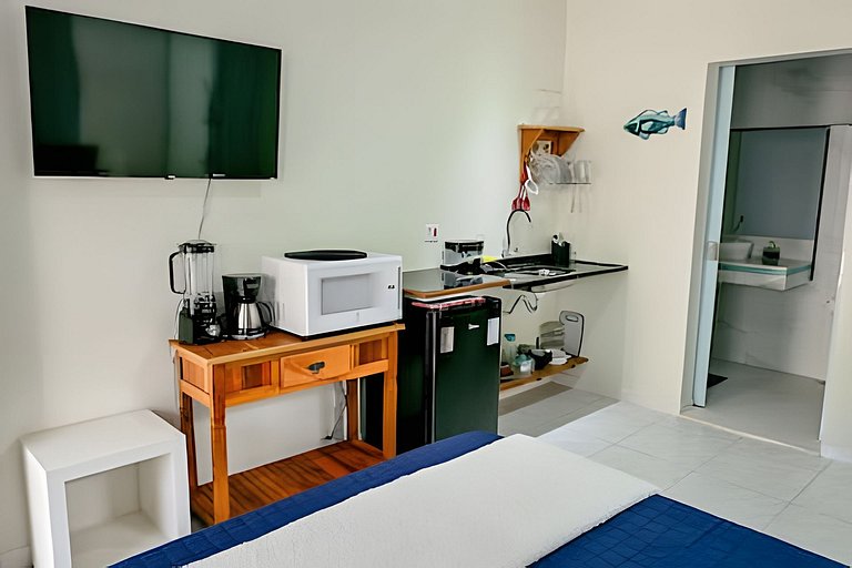 Jubarte Chalés - suíte com cozinha na cachoeira